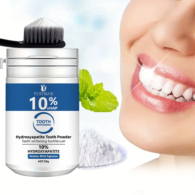 Teeth Whitening Results - YUTIKUE 10% nHAP Tooth Powder 50g