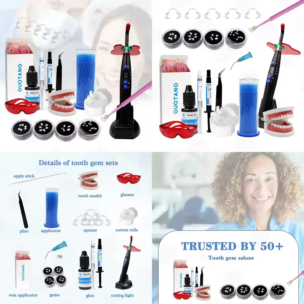 Teeth Whitening Kit With Light - 【CHIMU HOME】 Professional DIY Makeup Tooth