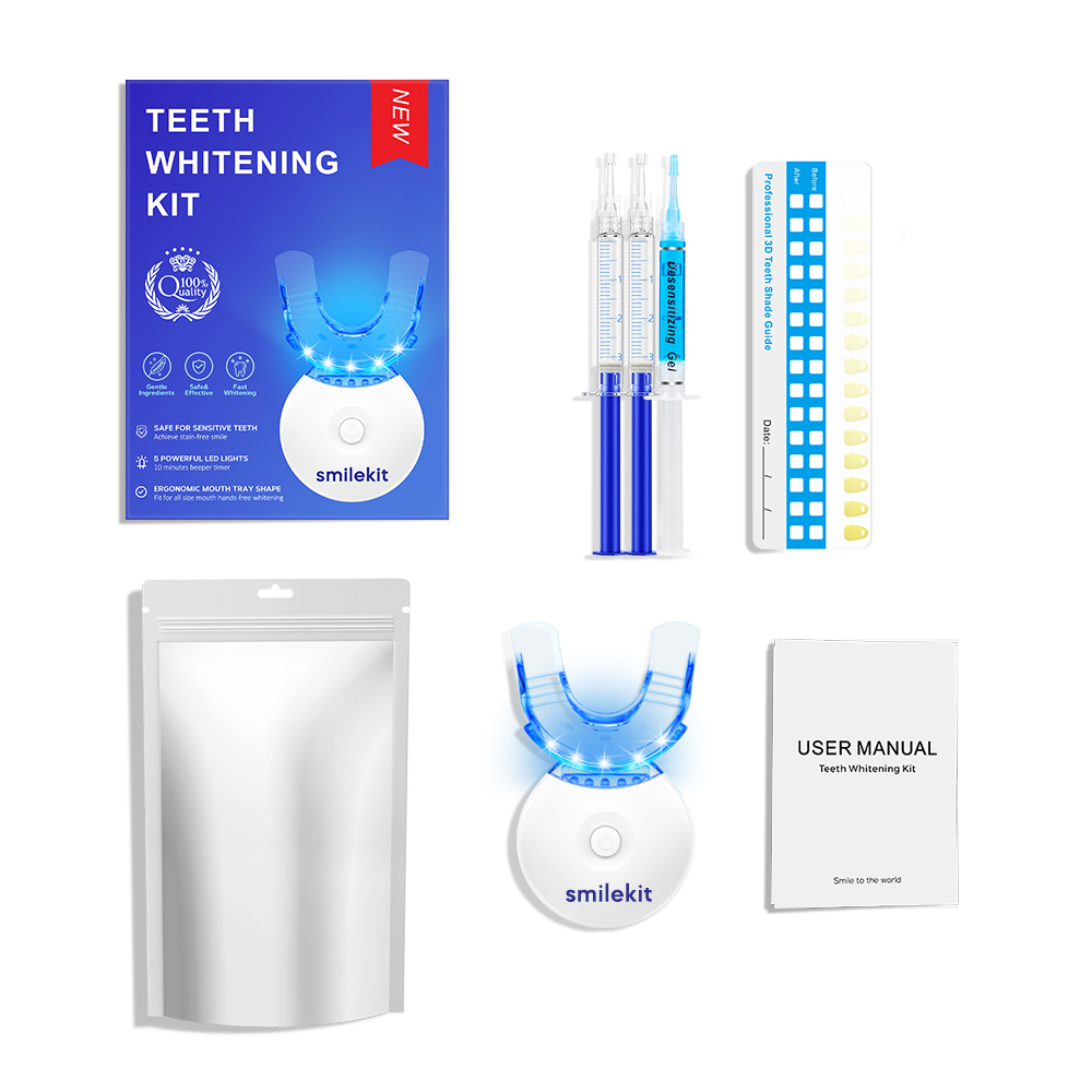 Teeth Whitening With Peroxide - Teeth Whitening Kit - 5X LED