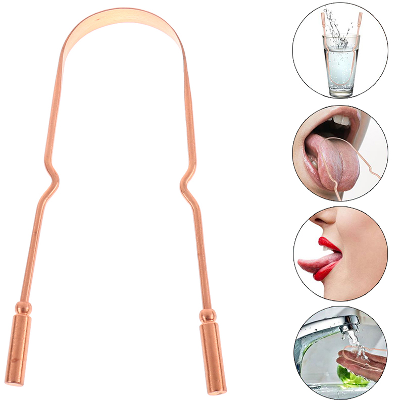 Tongue Scraper Metal - 1Pc Pure Copper Tongue Scraper Oral