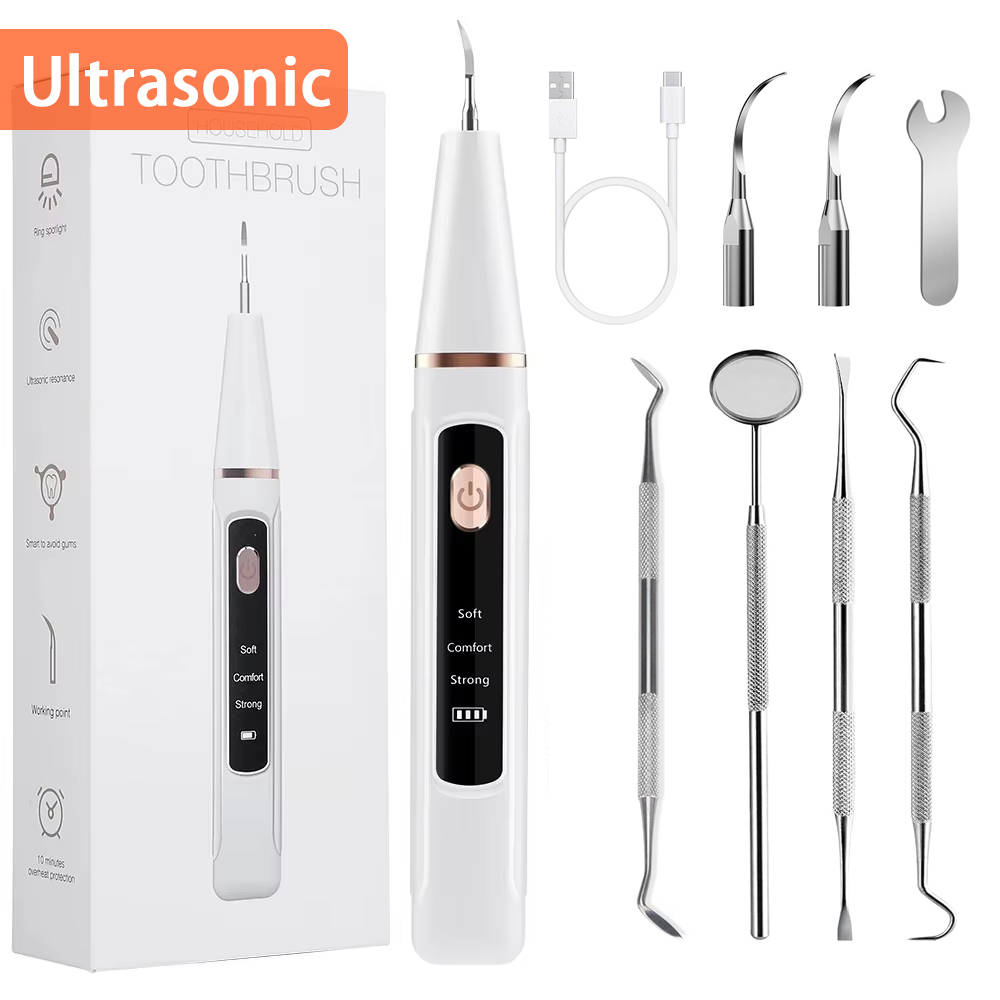 Teeth Whitening Mouthwash - Electric Ultrasonic Dental Scaler Calculus Oral
