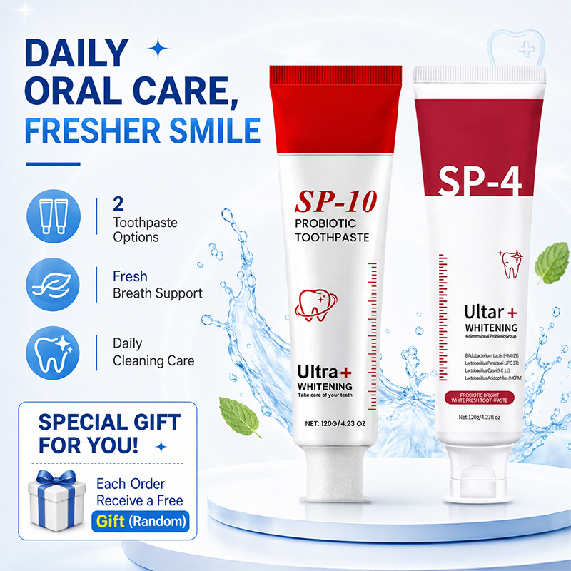Teeth Whitening Enzymes - SP-10 and SP-4 Probiotic Whitening Toothpaste