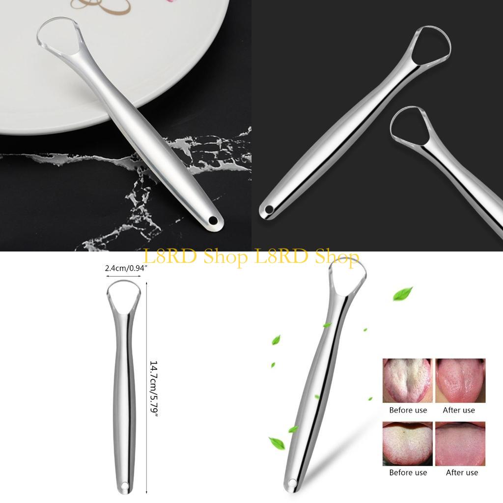 Tongue Scraper Metal - L8RD Stainless Steel Tongue Scraper Metal