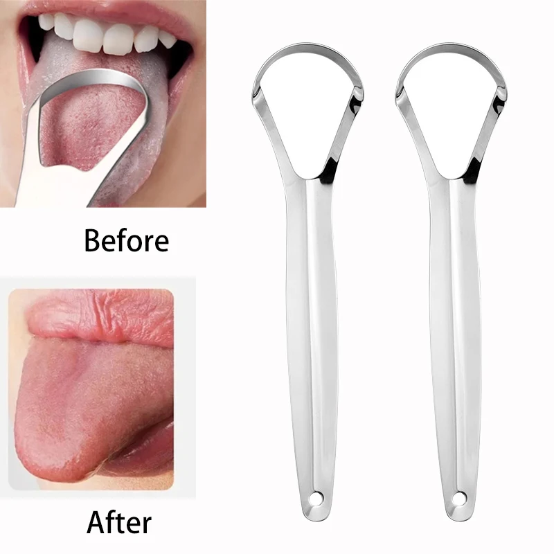 Tongue Scraper Metal - Halitosis Tongue Coating Tongue Scraper Stainless
