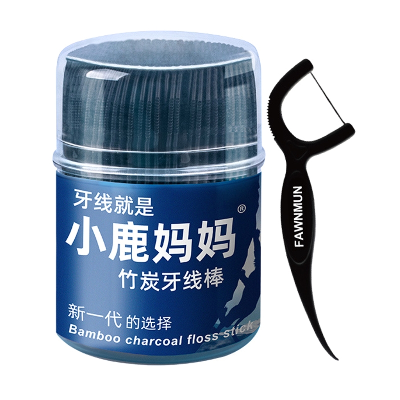 Dental Floss Picks - 50pcs Dental Floss Flosser Picks Toothpicks