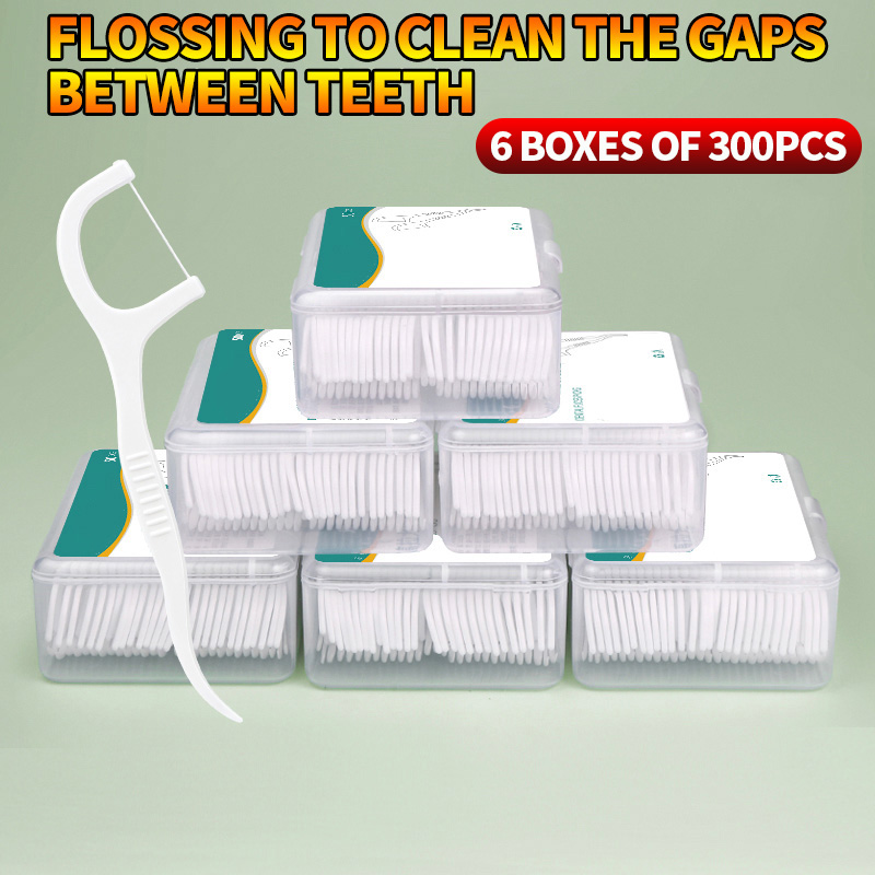 Dental Floss Picks - 300PCS - Fine and smooth polymer
