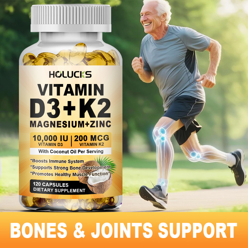 Teeth Whitening With Coconut Oil - Vitamin D3 K2 Capsule, with Coconut