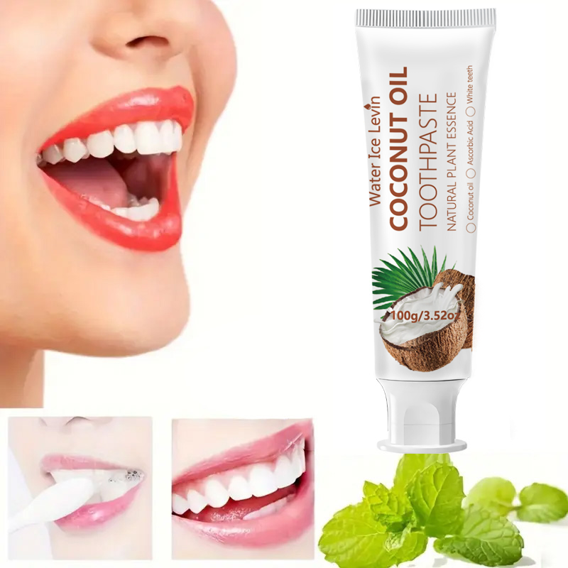 Teeth Whitening Mouthwash - Coconut Oil Toothpaste 100g Natural Plant