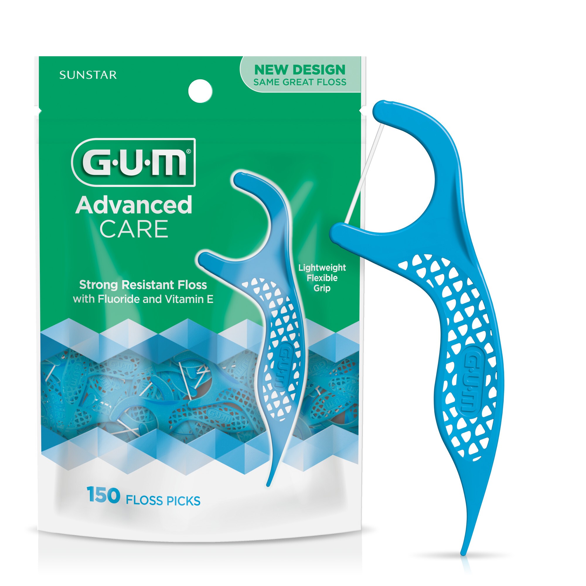 Dental Floss Picks - 150ct Advanced Care Dental Floss Picks