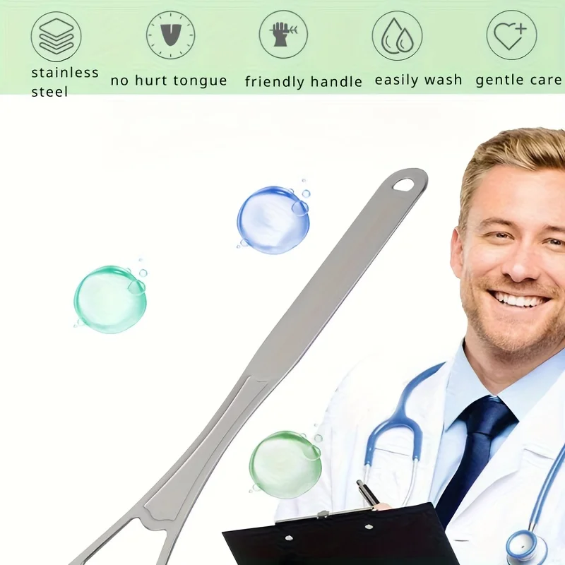 Double-layer Tongue Cleaner Br - Tongue Scraper Metal 评论和价格