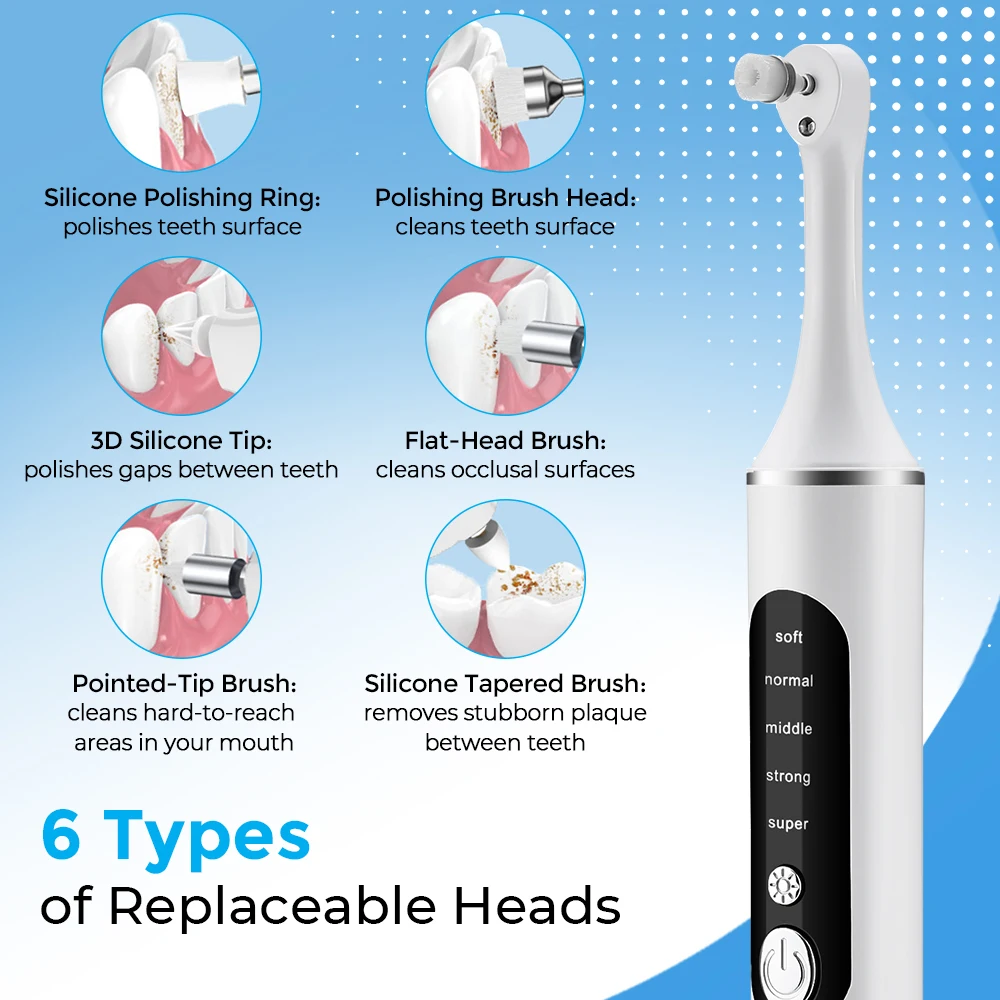 Electric Tooth Polisher Teeth  - Teeth Whitening Kit With Light 评论和价格