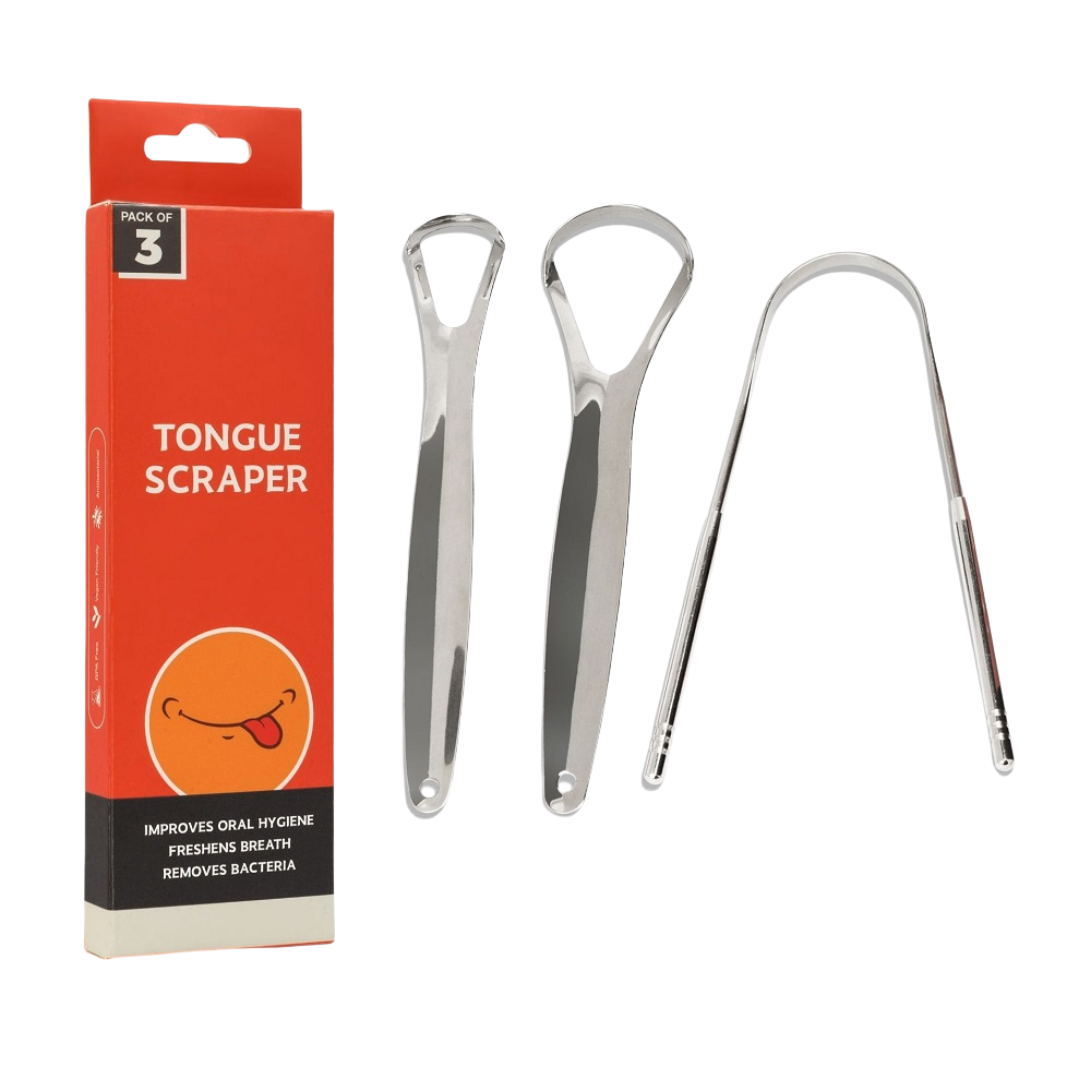 3 Pcs/Pack Metal Tongue Scrape - Tongue Scraper Metal 评论和价格
