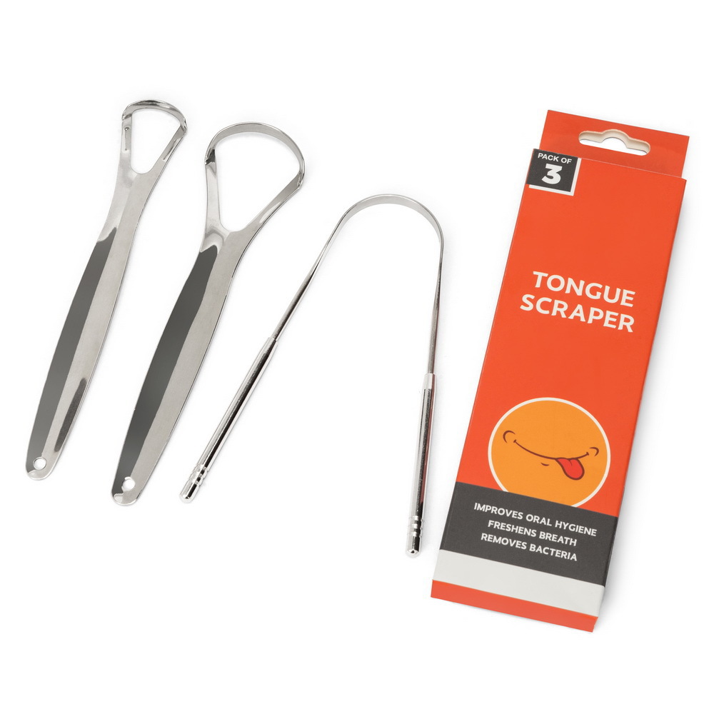 3 Pcs/Pack Metal Tongue Scrape - Tongue Scraper Metal 评论和价格