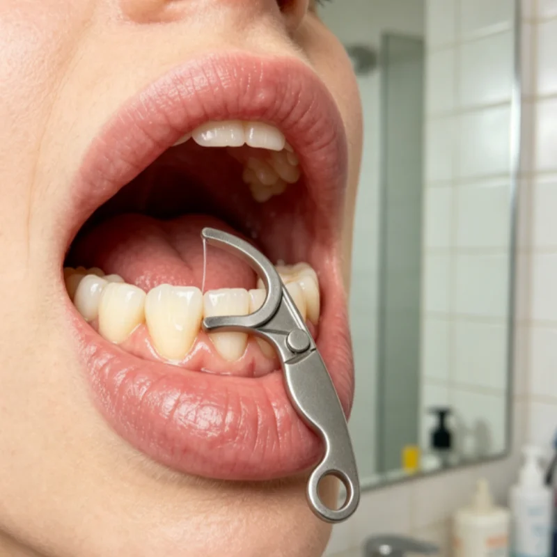 1 Pc Stainless Steel Toothpick - Dental Floss Picks 评论和价格