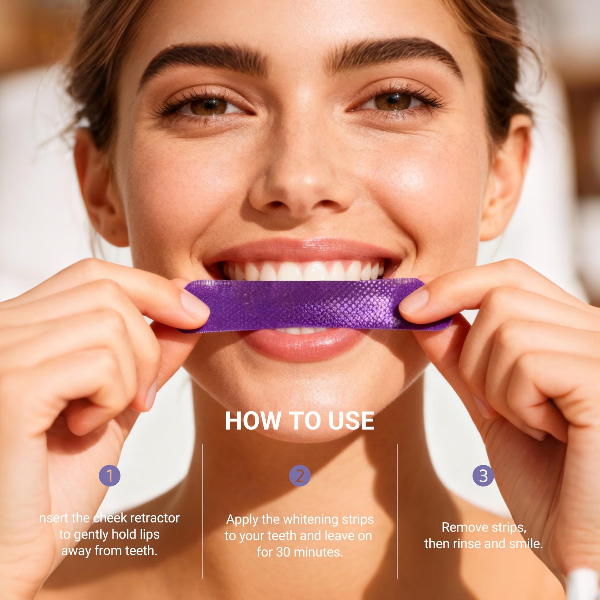 Purple Teeth Whitening Strips  - Teeth Whitening Effective 评论和价格