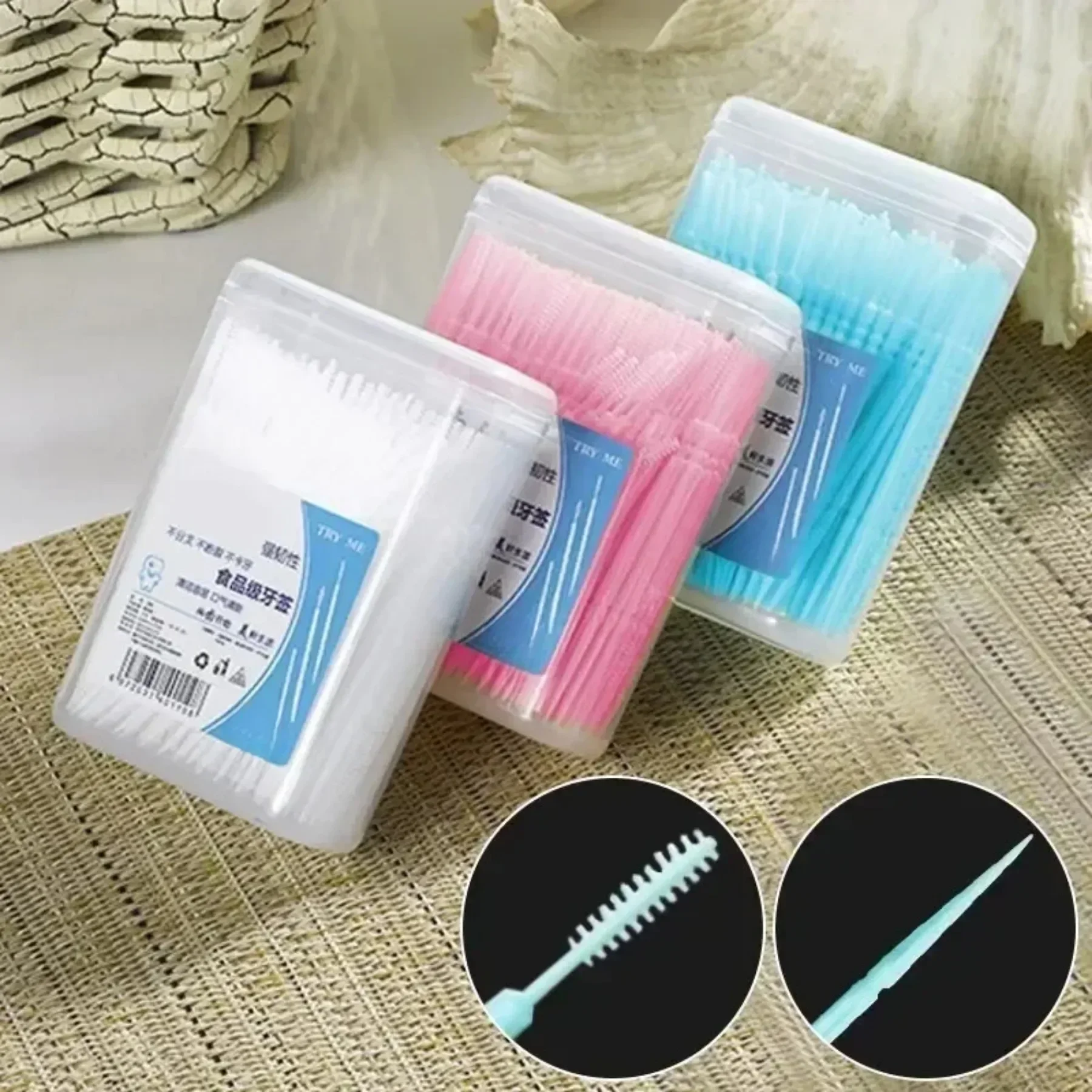 100pcs Double Head Dental Flos - Dental Floss Picks 评论和价格