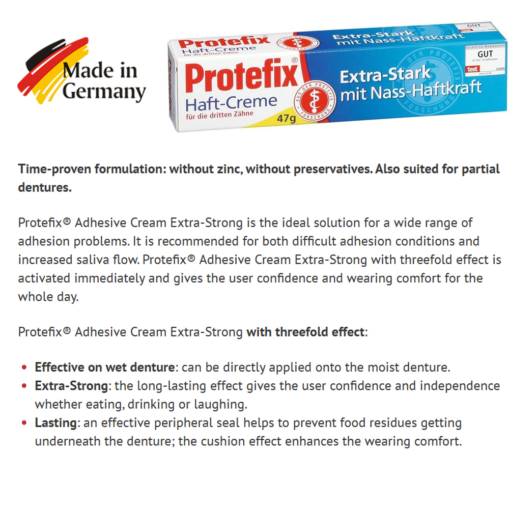 Protefix Adhesive Cream For De - Teeth Whitening Results 评论和价格