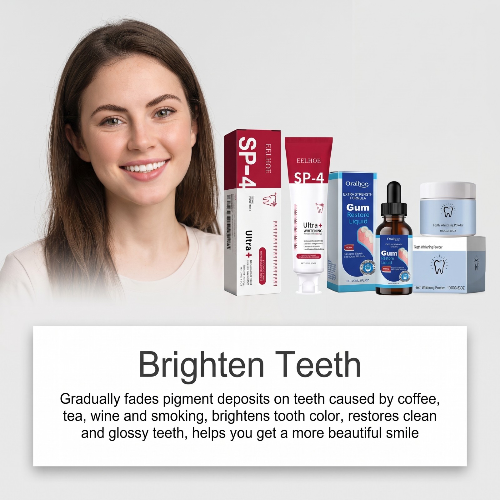 Oral Care Combo Set Whitening  - Teeth Whitening With Peroxide 评论和价格