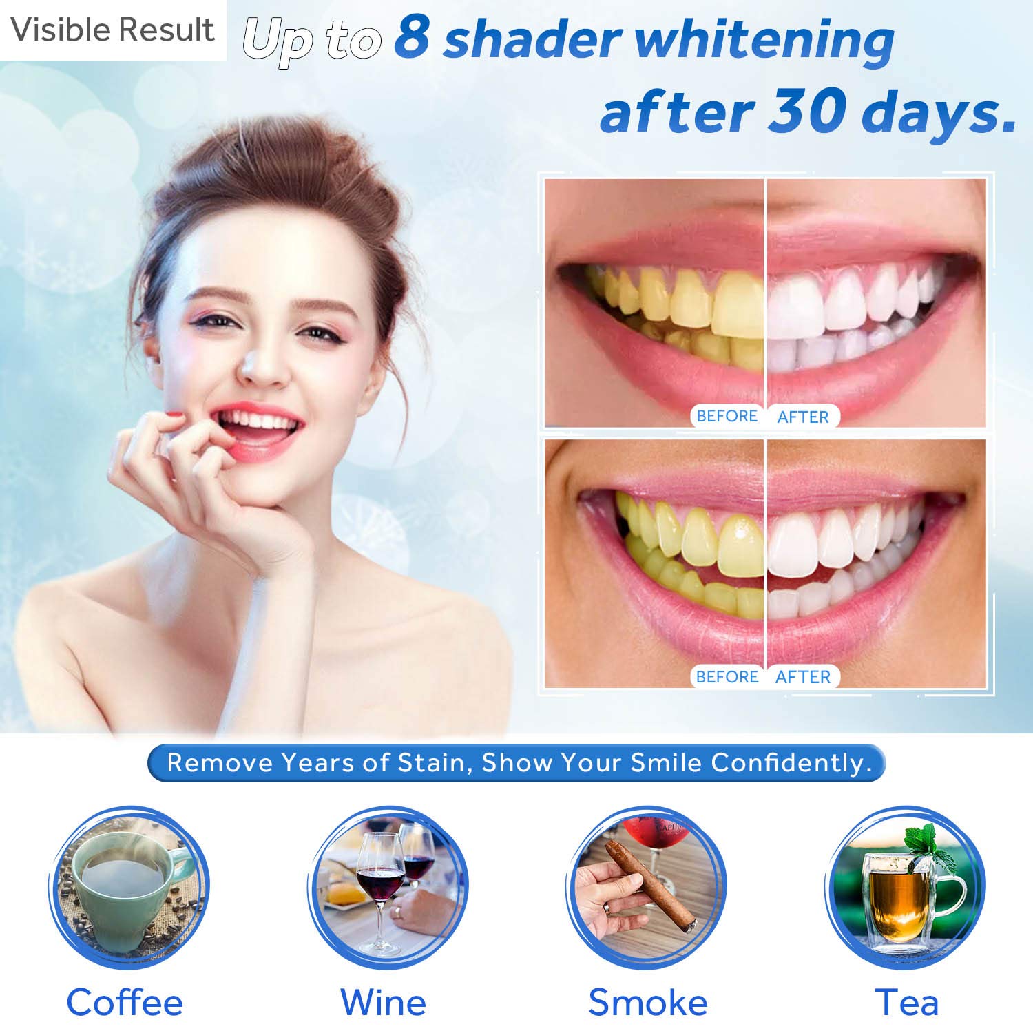 Teeth Whitening Gel Refill Syr - Teeth Whitening Mask 评论和价格
