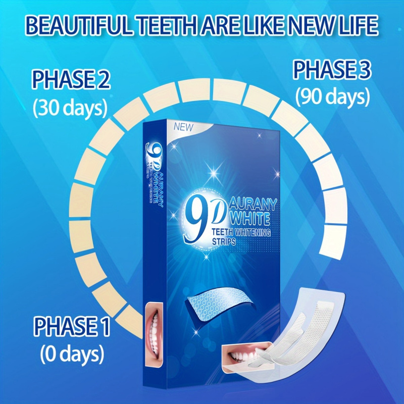 21 Pairs of 9D Aurany White Te - Teeth Whitening With Peroxide 评论和价格