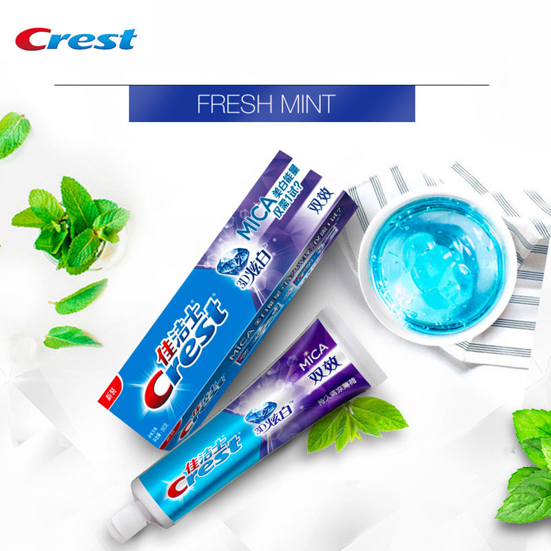 Crest 3D MICA Toothpaste Fluor - Teeth Whitening Effective 评论和价格