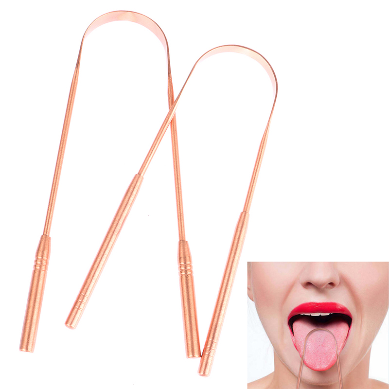 1pcs Copper Tongue Scraper Cle - Tongue Scraper Metal 评论和价格