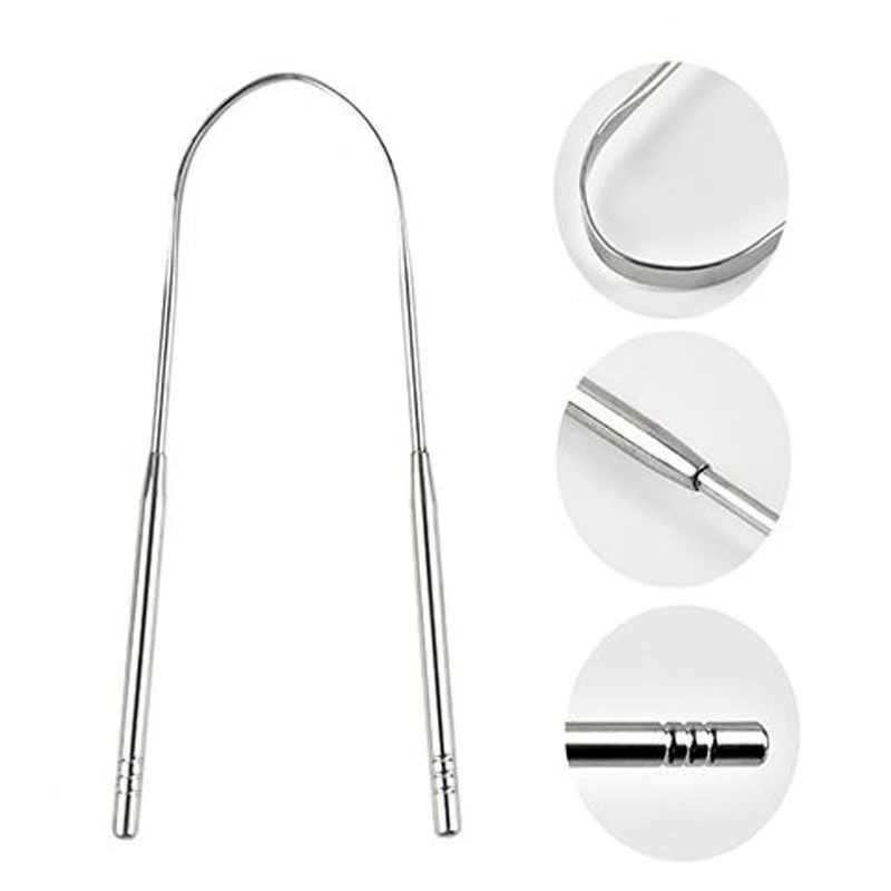 Rose Gold U-shaped Stainless S - Tongue Scraper Metal 评论和价格