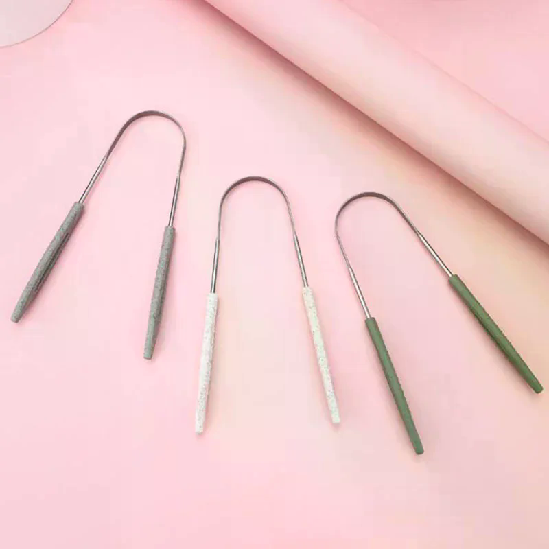 1 piece of oral hygiene U-shap - Tongue Scraper Metal 评论和价格