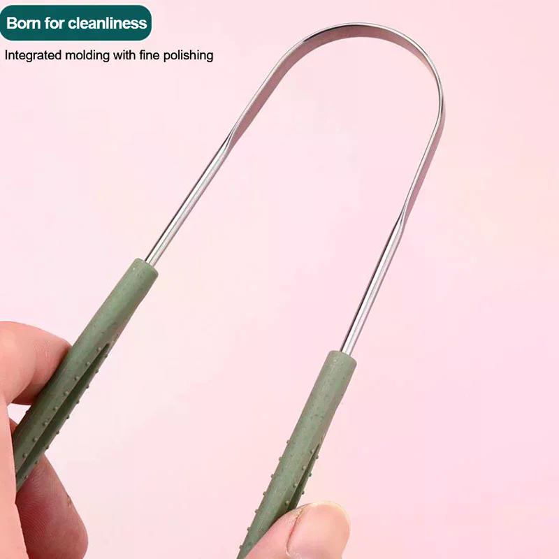 1 piece of oral hygiene U-shap - Tongue Scraper Metal 评论和价格