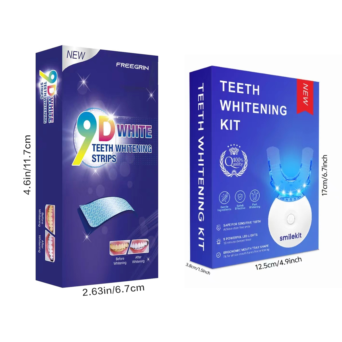 Teeth Whitening Kit - 5X LED L - Teeth Whitening Kit With Light 评论和价格