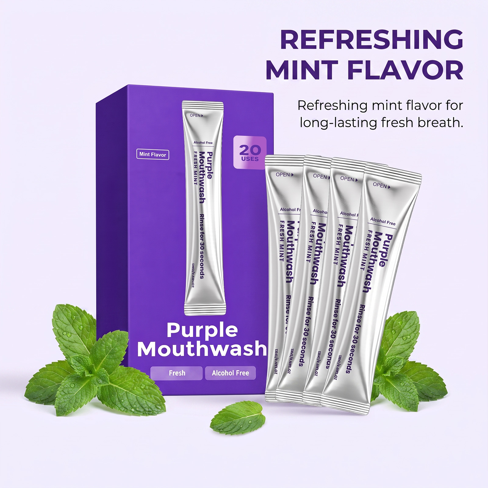 Purple Fresh Mouthwash Remove  - Teeth Whitening Mouthwash 评论和价格