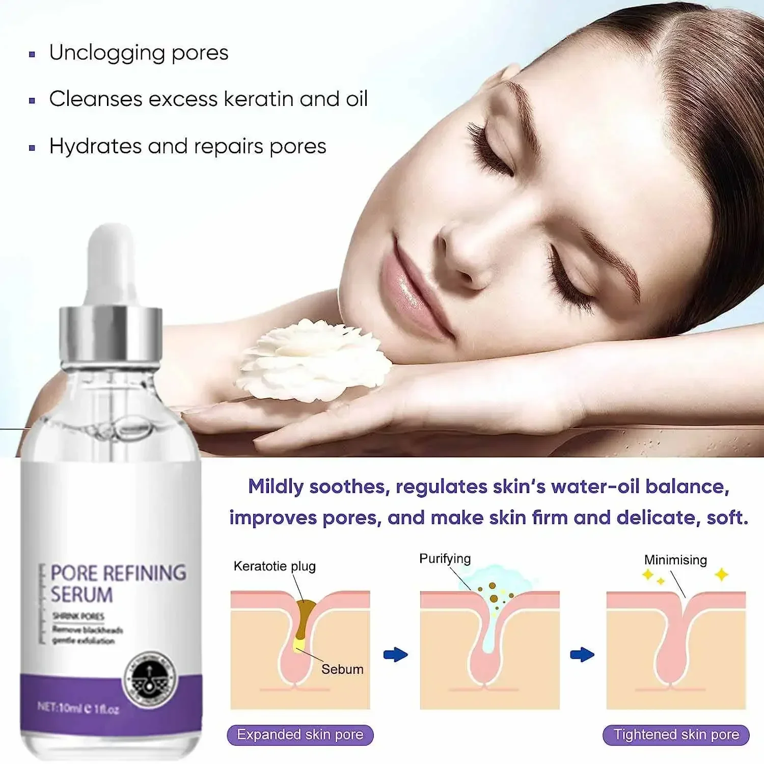 3nd Skin Texture | Pore Refini - The Ordinary Serum Hyaluronic Acid 评论和价格
