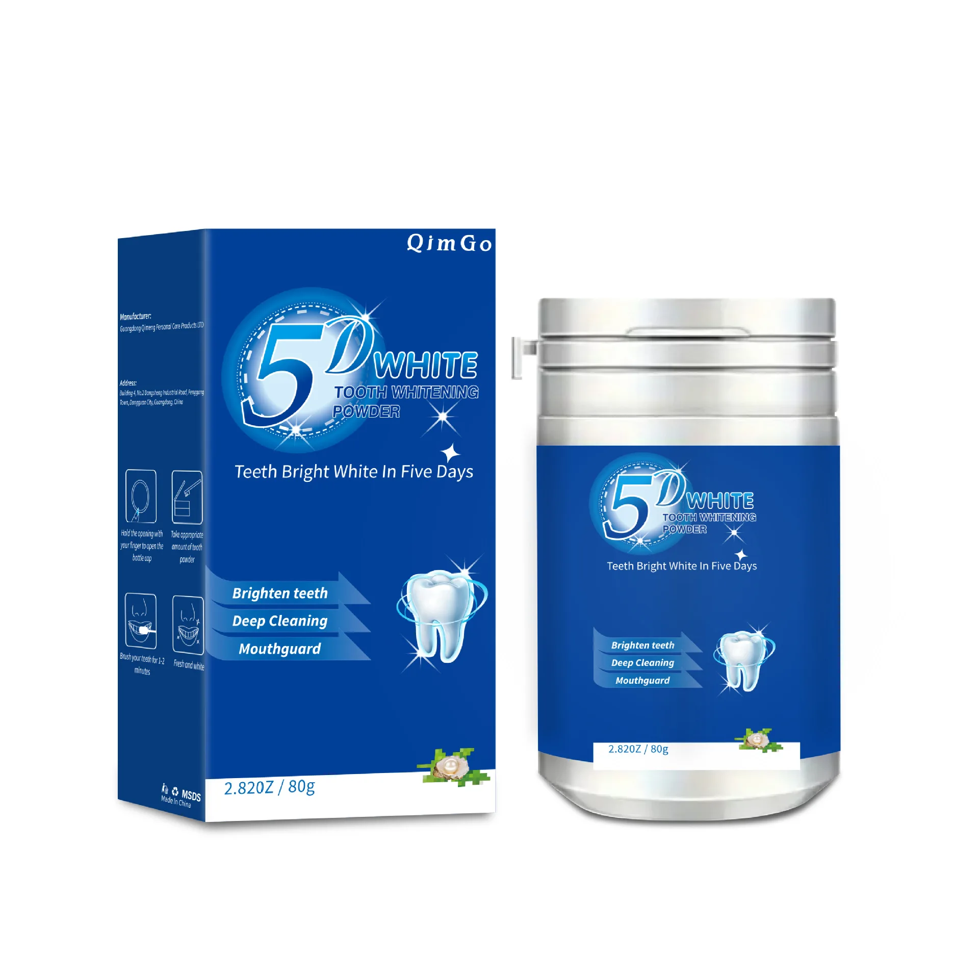 5D 80g Blue Enzyme Teeth White - Teeth Whitening Enzymes 评论和价格