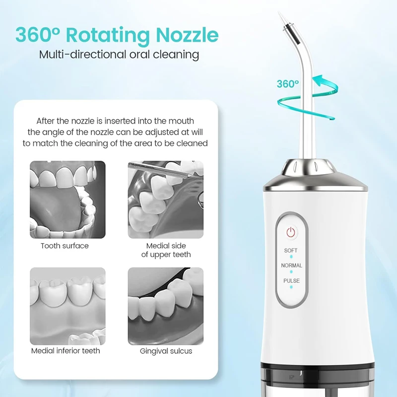 Portable Dental Water Flosser  - Dental Floss Picks 评论和价格