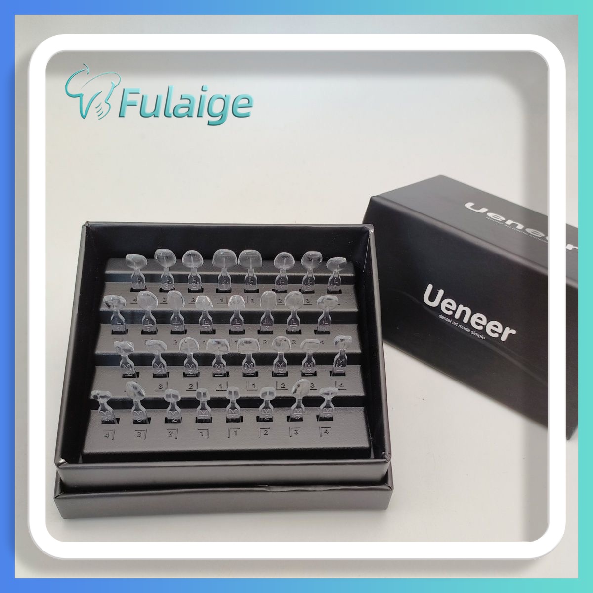 32pcs Press-On Dental Veneer M - Teeth Whitening Kit With Light 评论和价格