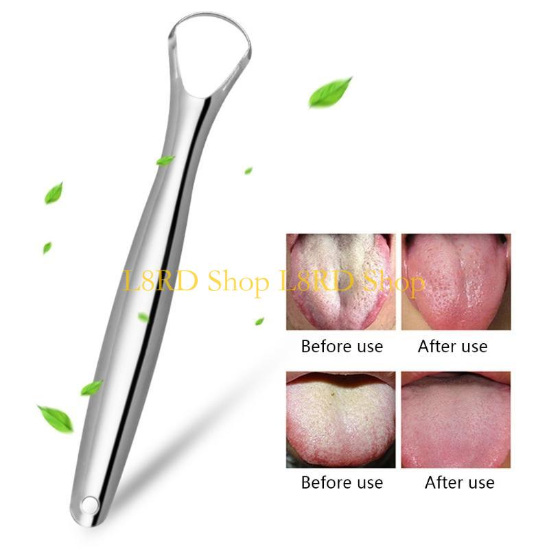 L8RD Stainless Steel Tongue Sc - Tongue Scraper Metal 评论和价格