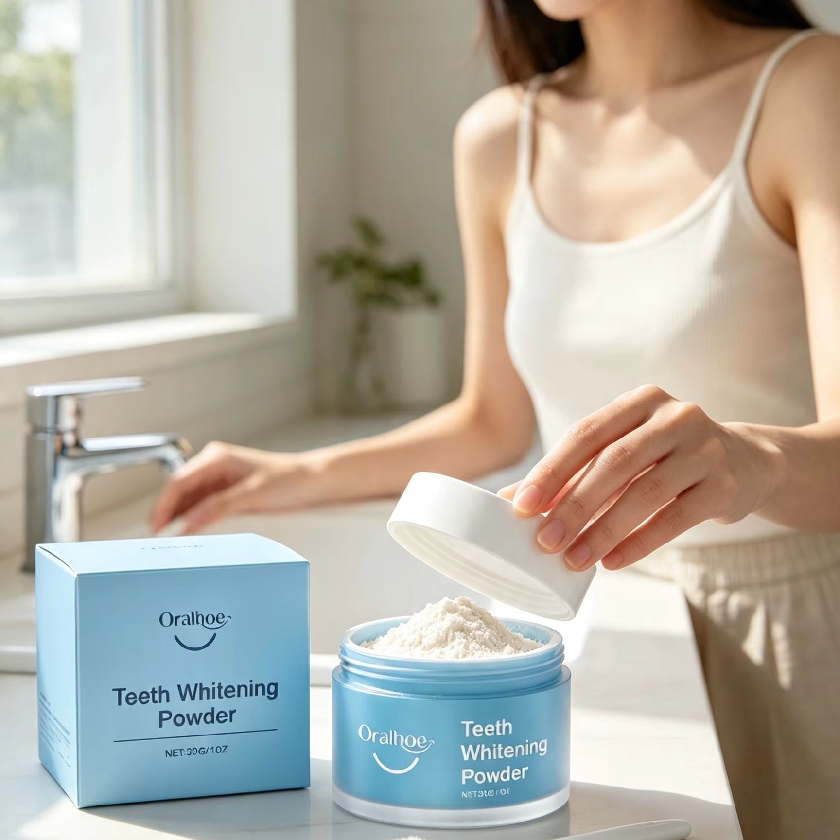 Oralhoe Tooth Powder for Brush - Teeth Whitening Q&M 评论和价格