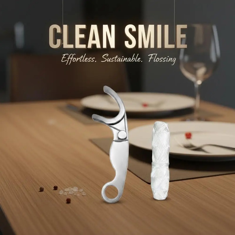 Stainless Steel Reusable Tooth - Dental Floss Picks 评论和价格