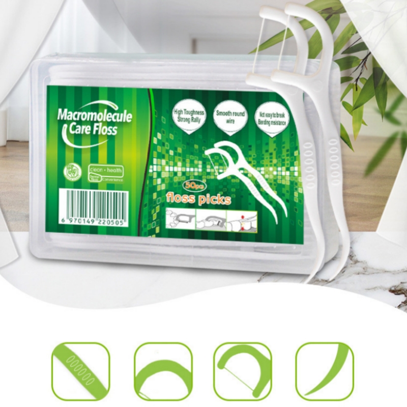 50pcs Dental Floss Flosser Pic - Dental Floss Picks 评论和价格