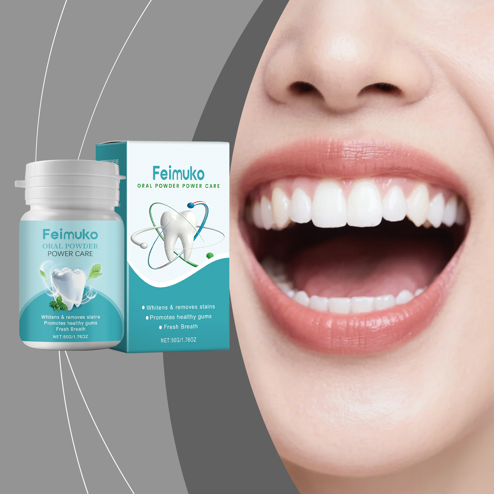 Feimuko Oral Powder Power Remo - Teeth Whitening Promotion 评论和价格