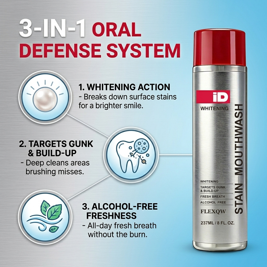 Hismile ID Whitening Stain Mou - Teeth Whitening Mouthwash 评论和价格