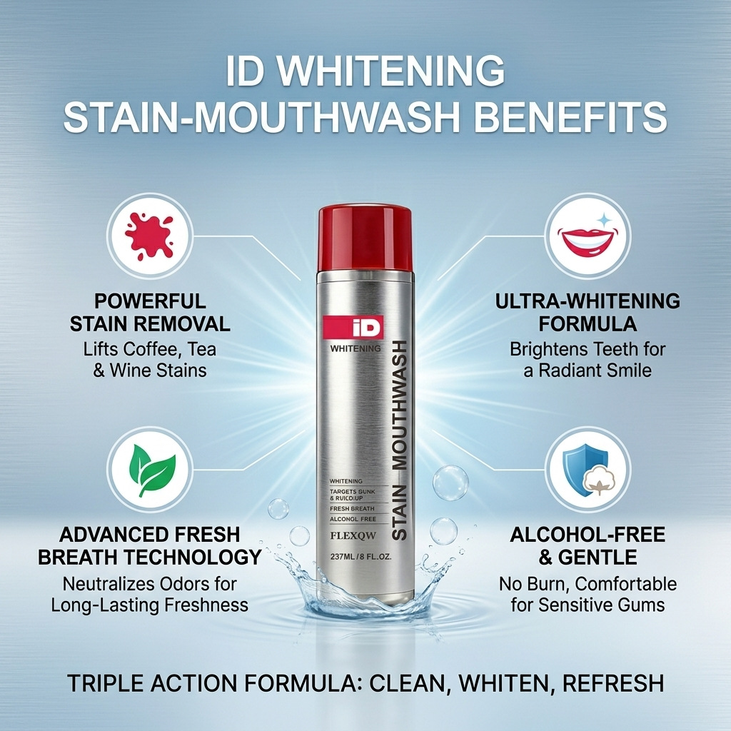 Hismile ID Whitening Stain Mou - Teeth Whitening Mouthwash 评论和价格
