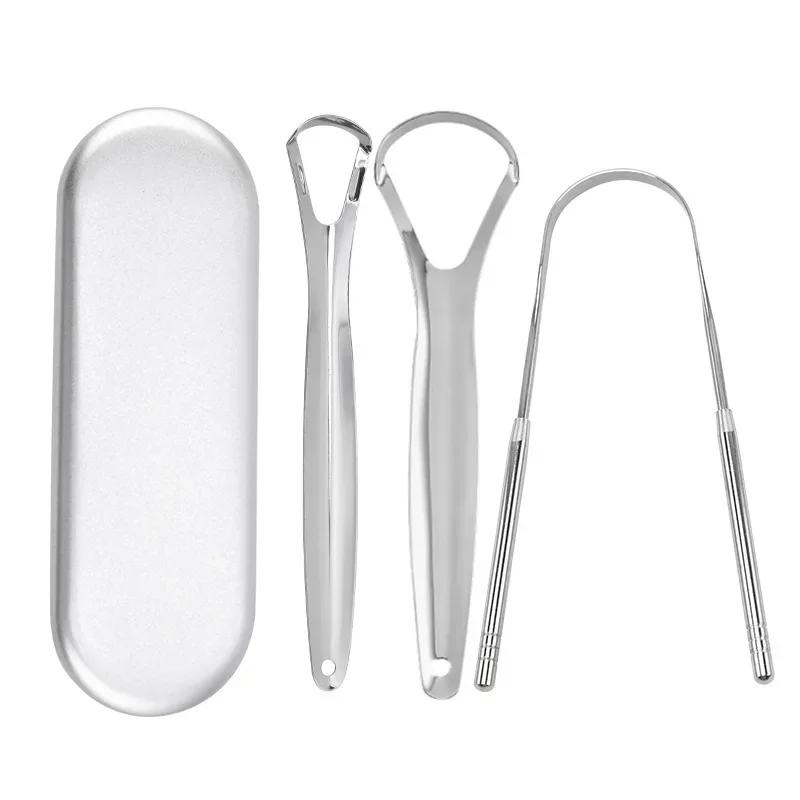Premium 1pcs/3pcs Metal Tongue - Tongue Scraper Metal 评论和价格