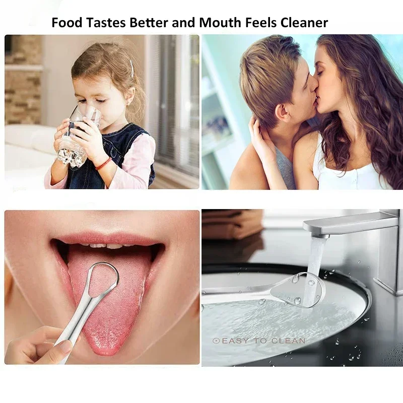 Halitosis Tongue Coating Tongu - Tongue Scraper Metal 评论和价格