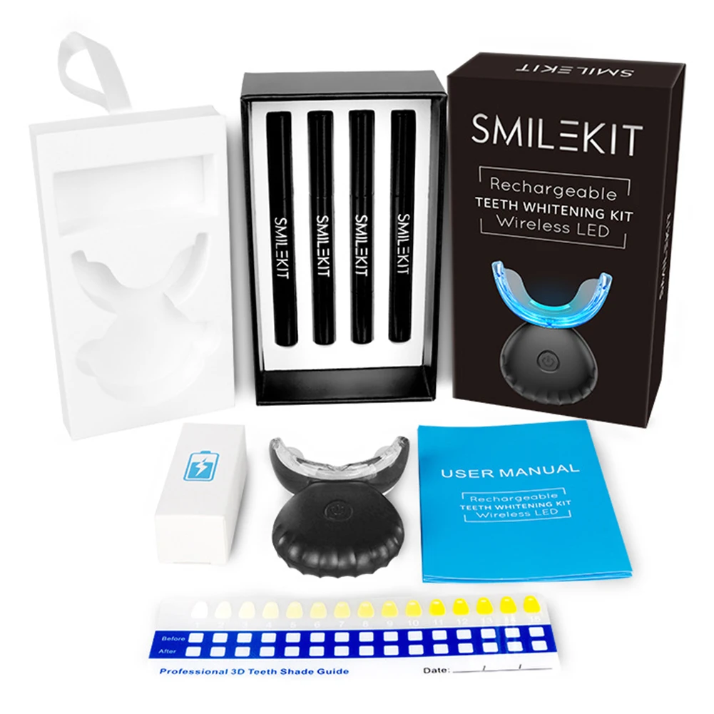 Dental Teeth Whitening Kit Min - Teeth Whitening Kit With Light 评论和价格