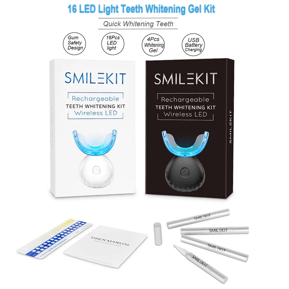 Dental Teeth Whitening Kit Min - Teeth Whitening Kit With Light 评论和价格