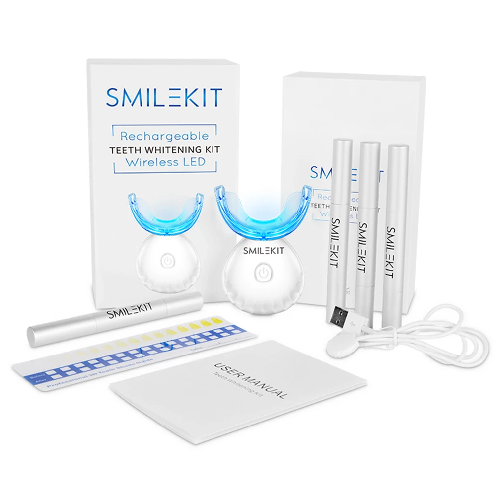 Dental Teeth Whitening Kit Min - Teeth Whitening Kit With Light 评论和价格