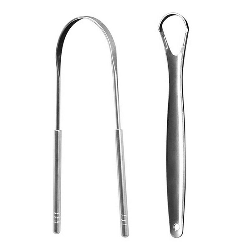2Pcs Tongue Scraper Stainless  - Tongue Scraper Metal 评论和价格