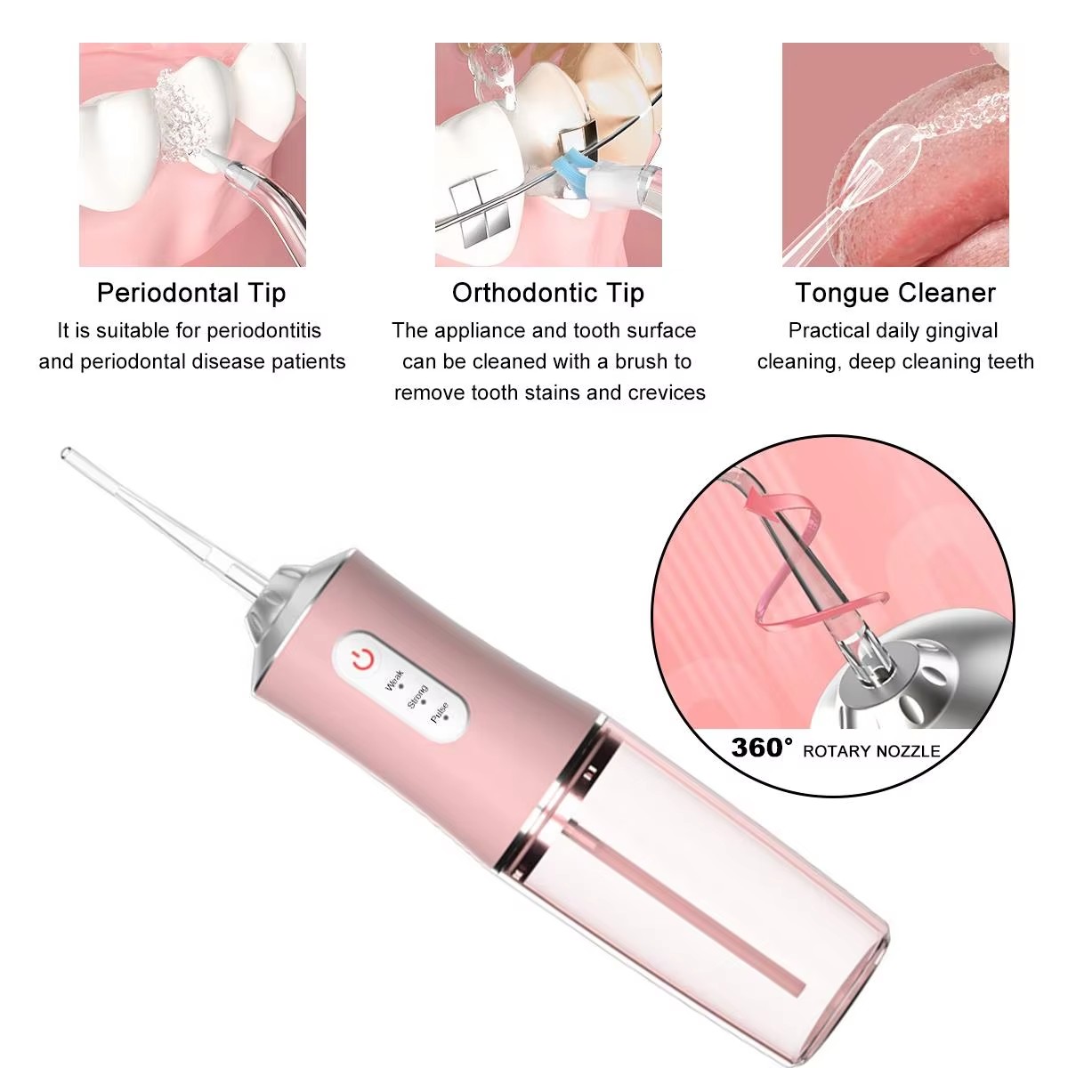 Oral Irrigator Dental Water Je - Dental Floss Picks 评论和价格
