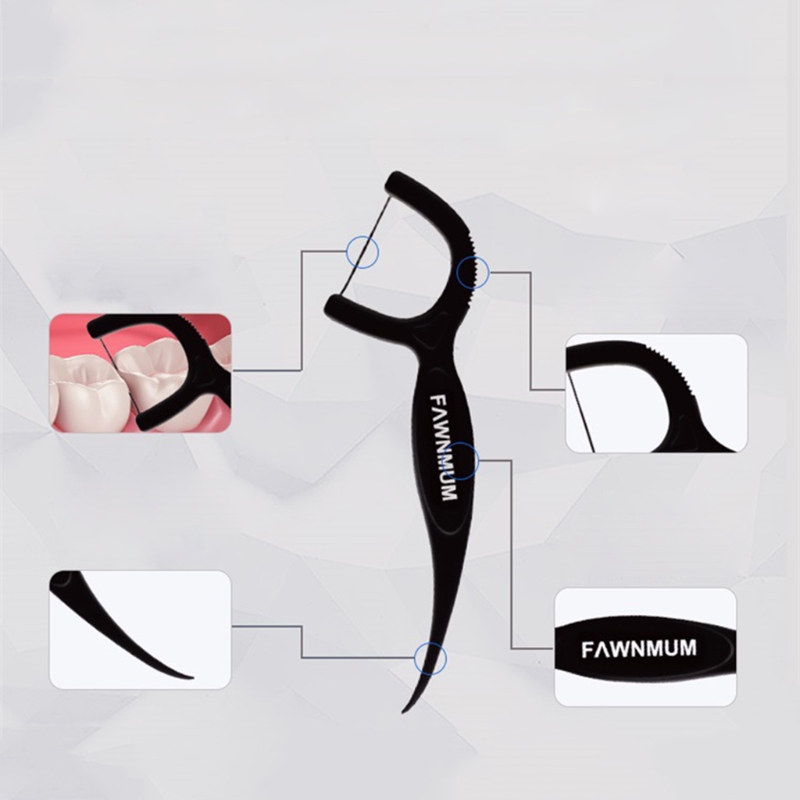 50pcs Dental Floss Flosser Pic - Dental Floss Picks 评论和价格